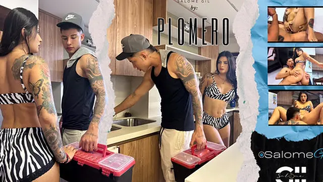 His plumber comes over and I let him take me