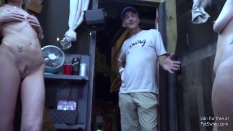 Chris's gigantic cocks dominate Love Shack's lustful ladies.