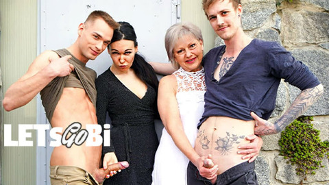 Stepmoms gobble Bi dudes' meat wangs like hungry vacuums at LetsGoBi freak fest