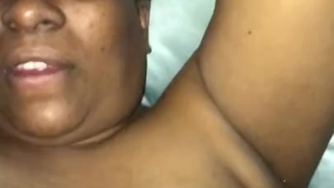 Sensual brown skin enjoying a massage toy and orgasms