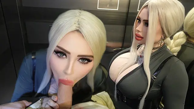 Deep Throated Strangers In The Elevator &mdash;  Wild Sex With A Roommate