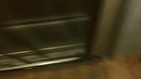 Follow friend's slut wife into public camp shower and cabin to creampie