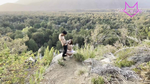 Pareja follando despues del trekking en Chillan de Chile Ft KJ - SendoPOV
