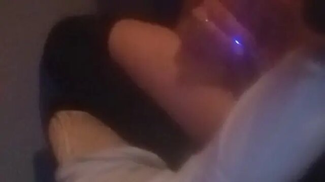 Cumming in front of window while neighbor watches