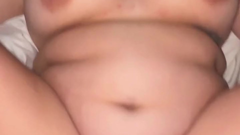 Playing with my pussy with a quick footjob finishing deep in my pussy