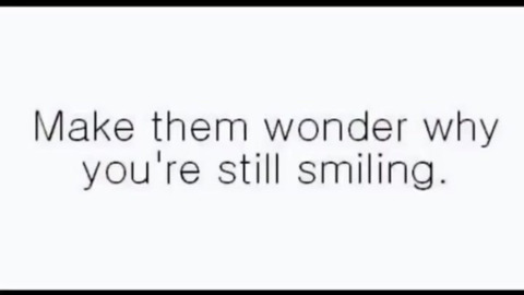 Terrific Tuesday - 'Make them wonder why you're still smiling'