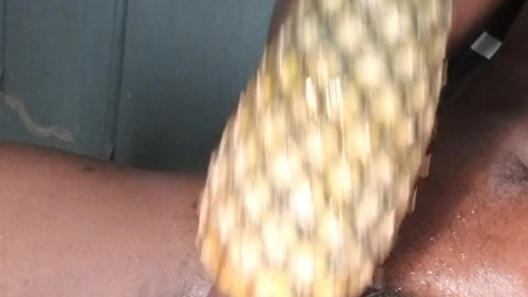 Mb michel12 is back again with his nasty stuff ????i FUCKED my pineapple & cum in it —  I rock ????