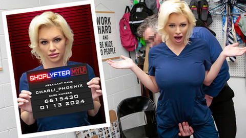 Blonde Nurse Fucks Till She's Fully-Loaded on Shoplifting Spree!