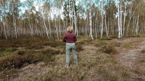 The environment is so beatiful —  that I must piss here —  if someone will see me - good for him