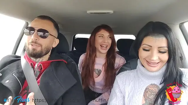 Fucking Tattooed Hitchhiker (Threesome)