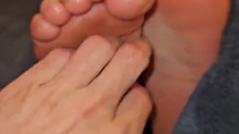 Foot fettish tickling