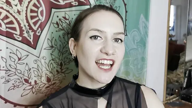 Mistress Preparing to get her Teeth into her Biting sub (Eva Elfie &mdash;  Miss Flora)