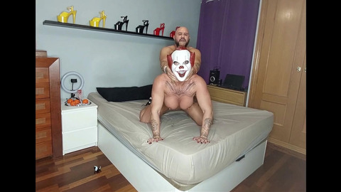 Great terrifying fuck on Halloween