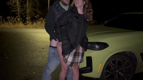 Real couple almost get caught multiple times fucking in public