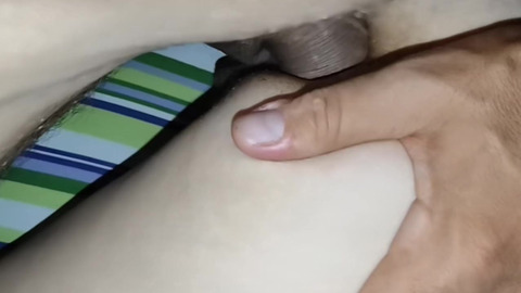 While I'm sitting on my husband's dick —  his friend inserts his fingers into my ass