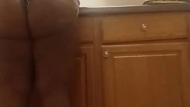 Chunky Ebony Washing Dishes With A Wedgie (Brittany Bardot &mdash;  Kendra Lust)