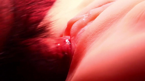 Close-up of fucking her pussy 