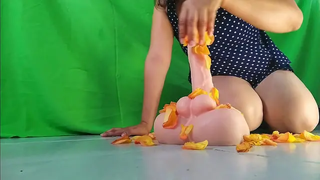 Roses &mdash;  pussy &mdash;  spit &mdash;  and blowjob