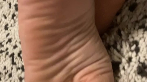 Only feet and very close view for my perfect dry feet after bath