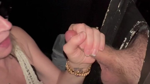 Hot gloryhole blowjob cumshot - see a lot more at my OF