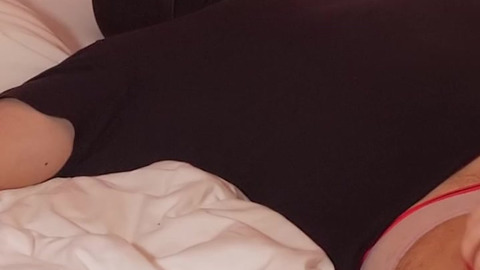 MILF riding a tied Slave's Face Dildo to Orgasm while his Cock is covered in a Chastity Cage