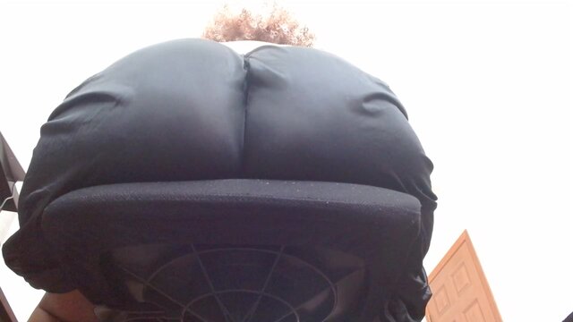 Thick Rear Ebony Mistress Dominates and Worshiped