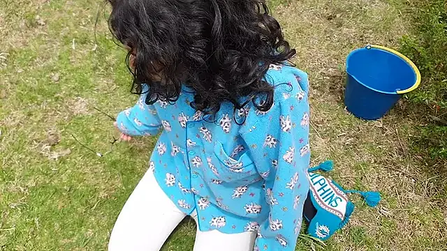 I find a lady on my land taking what is not hers