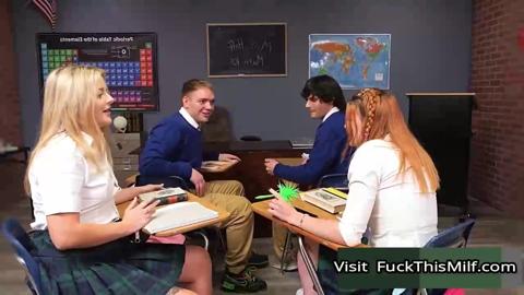 Classroom fuck challenge - naive student