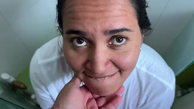 milf in Shower🚿 &mdash;  Caught and Fucked Before hunk Comes