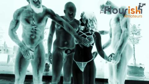 She's a petite, ebony-hued seductress about to get brutally ravished by multiple BBC studs.
