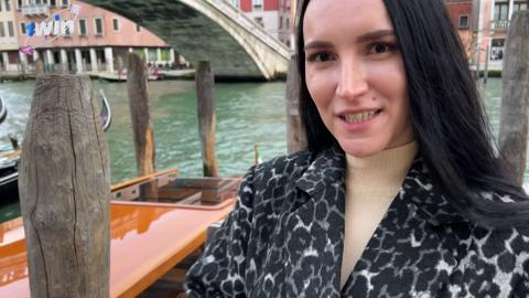 Eva gets rough-fucked by a random guy in Venice Canal