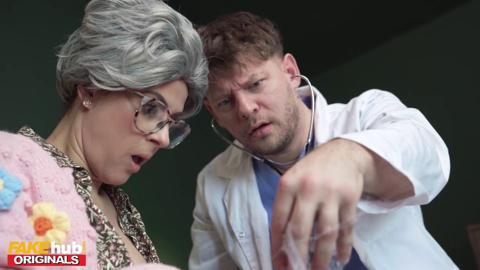 Granny's Golden Years - Youthful caregiver devours grandma's hungry holes