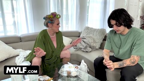Older, sinful housewife has a wicked crush on edgy studs