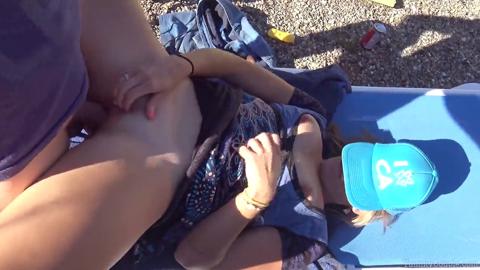 @Cum-covered blonde gets destroyed in the backyard, raw and unfiltered