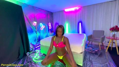 Rough-fisted, oiled-up sex session with a black milf who loves getting nailed all night.
