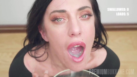 Fifty-Feet-of-Fetish-Frenzy-Incarnate, Sabrina Ice Sucks the Whole Bukkake Bonanza